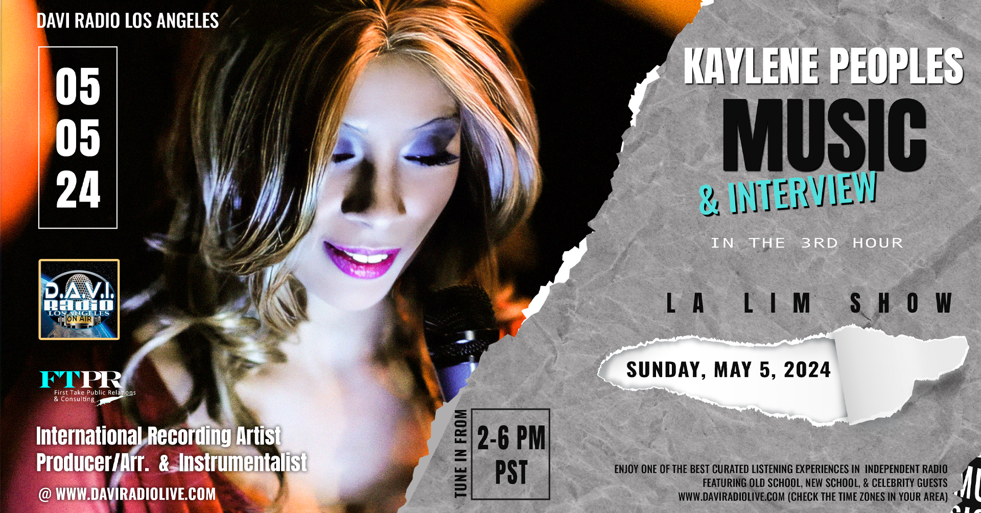 Kaylene Peoples on the LA LIM Show May 5, 2024
